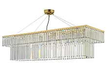 Люстра подвесная Enio E 1.5.120x30.100 GP Arti Lampadari прозрачная на 10 ламп, основание золотое в стиле классический Люстра подвесная Enio E 1.5.120x30.100 GP Arti Lampadari прозрачная на 10 ламп, основание золотое в стиле классический